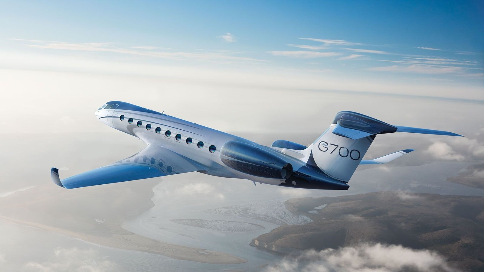 Gulfstream G700 in flight