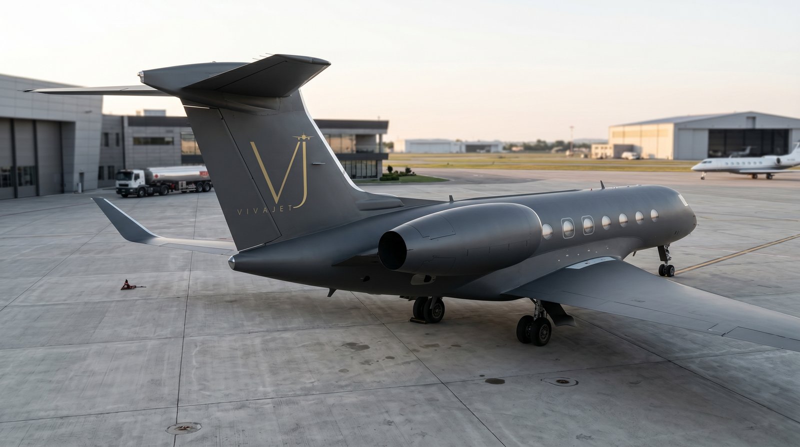 VivaJet aircraft on the ramp